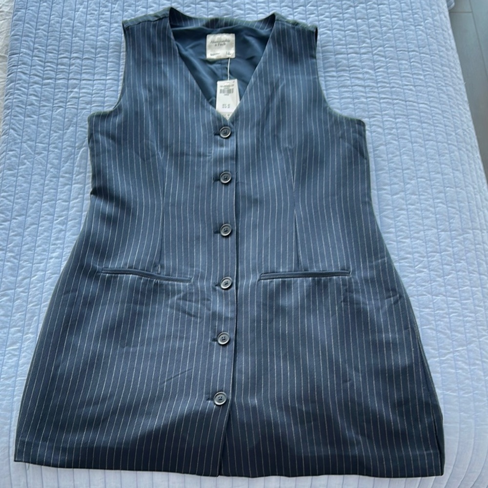 Abercrombie Pinstripe Sleeveless Dress